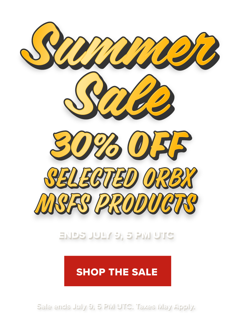Orbx Summer Sale 30% off Selected Orbx MSFS Products 
