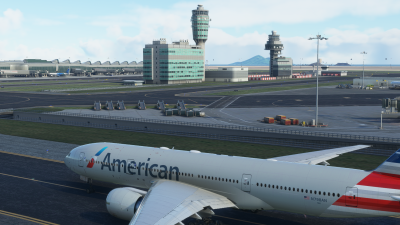 VHHH Hong Kong International Airport - Microsoft Flight Simulator screenshot