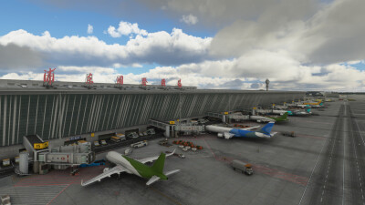 ZSPD Shanghai Pudong International Airport - Microsoft Flight Simulator screenshot