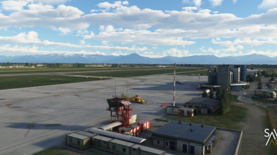 LIMZ Cuneo Levaldigi Airport - Microsoft Flight Simulator screenshot