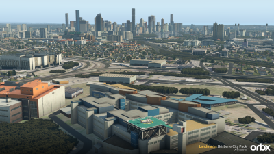 Landmarks Brisbane City Pack - X-Plane 11 screenshot