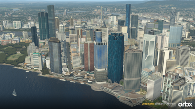 Landmarks Brisbane City Pack - X-Plane 11 screenshot