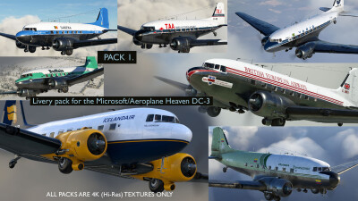 Aeroplane Heaven DC-3 Liveries Pack 1 screenshot