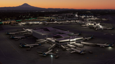 KSEA Seattle–Tacoma International Airport - Microsoft Flight Simulator screenshot