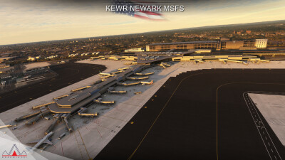 KEWR Newark Liberty International Airport - Microsoft Flight Simulator screenshot