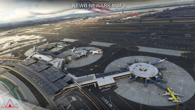 KEWR Newark Liberty International Airport - Microsoft Flight Simulator screenshot
