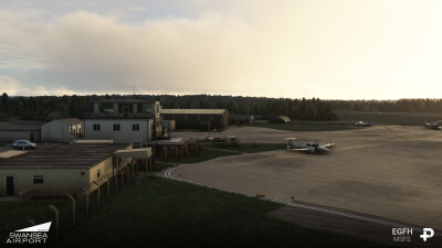EGFH Swansea Airport - Microsoft Flight Simulator screenshot