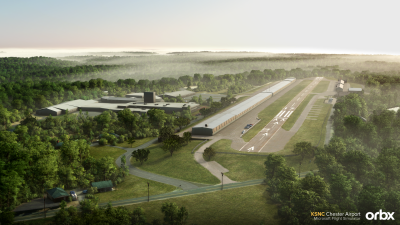 KSNC Chester Airport - Microsoft Flight Simulator screenshot