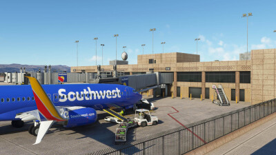 KPHX Phoenix Sky Harbor International Airport - Microsoft Flight Simulator screenshot
