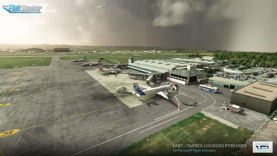 LFBT Tarbes–Lourdes–Pyrénées Airport - Microsoft Flight Simulator screenshot