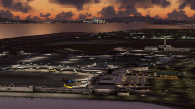 KOAK Oakland International Airport - Microsoft Flight Simulator screenshot