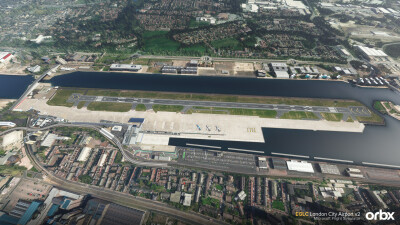 EGLC London City Airport v2 - Microsoft Flight Simulator screenshot