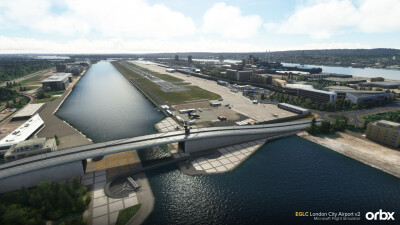 EGLC London City Airport v2 - Microsoft Flight Simulator screenshot