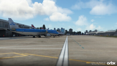 EGLC London City Airport v2 - Microsoft Flight Simulator screenshot