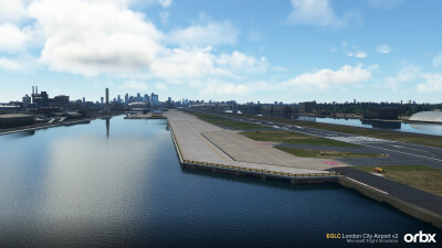 EGLC London City Airport v2 - Microsoft Flight Simulator screenshot