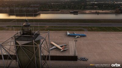 EGLC London City Airport v2 - Microsoft Flight Simulator screenshot