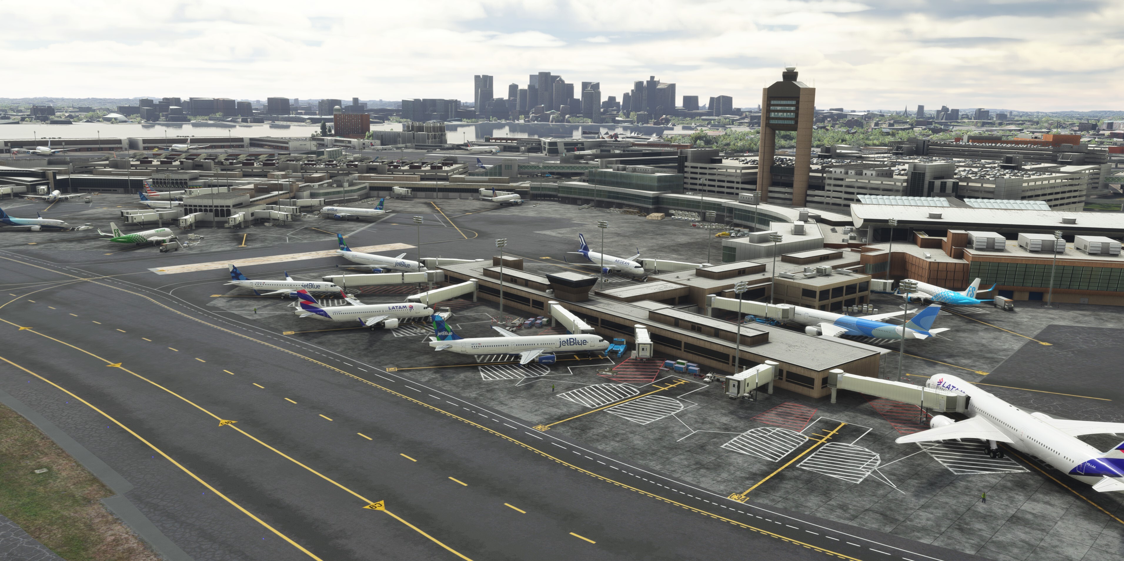 KBOS Boston International Airport - Microsoft Flight Simulator