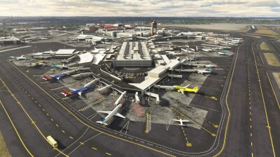 KBOS Boston Logan International Airport - Microsoft Flight Simulator screenshot