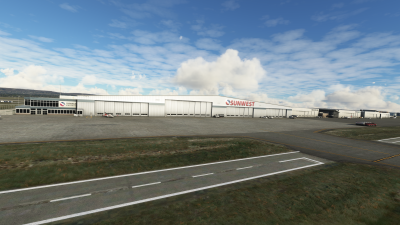 CYYC Calgary International Airport - Microsoft Flight Simulator screenshot