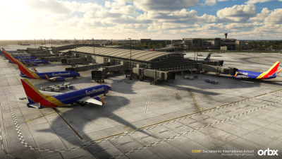 KSMF Sacramento International Airport - Microsoft Flight Simulator screenshot