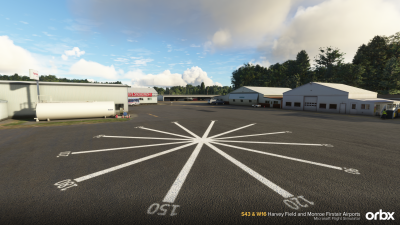 S43 & W16 Harvey Field and Monroe Firstair Airports - Microsoft Flight Simulator screenshot