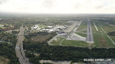 LIPE Bologna Guglielmo Marconi Airport - Microsoft Flight Simulator screenshot