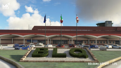 LIPE Bologna Guglielmo Marconi Airport - Microsoft Flight Simulator screenshot