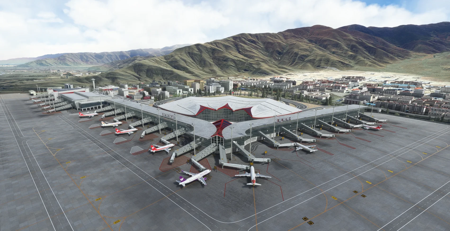 SamScene3D Tibet Lhasa Gonggar - Orbx