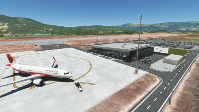 LAKU Kukës International Airport - Microsoft Flight Simulator screenshot
