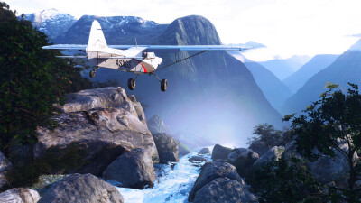 NZMF Milford Sound Region - Microsoft Flight Simulator screenshot