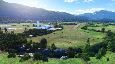 NZMF Milford Sound Region - Microsoft Flight Simulator screenshot