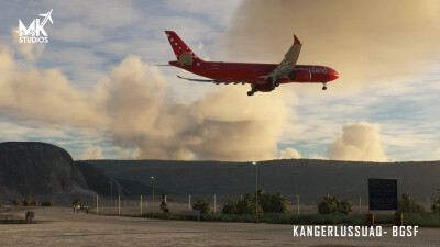 BGSF Kangerlussuaq Airport - Microsoft Flight Simulator screenshot