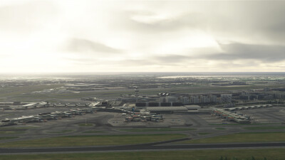 EHAM Amsterdam Schiphol Airport - Microsoft Flight Simulator screenshot