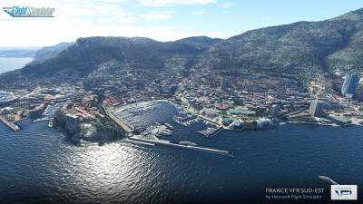France VFR France South-East-Riviera - Microsoft Flight Simulator screenshot