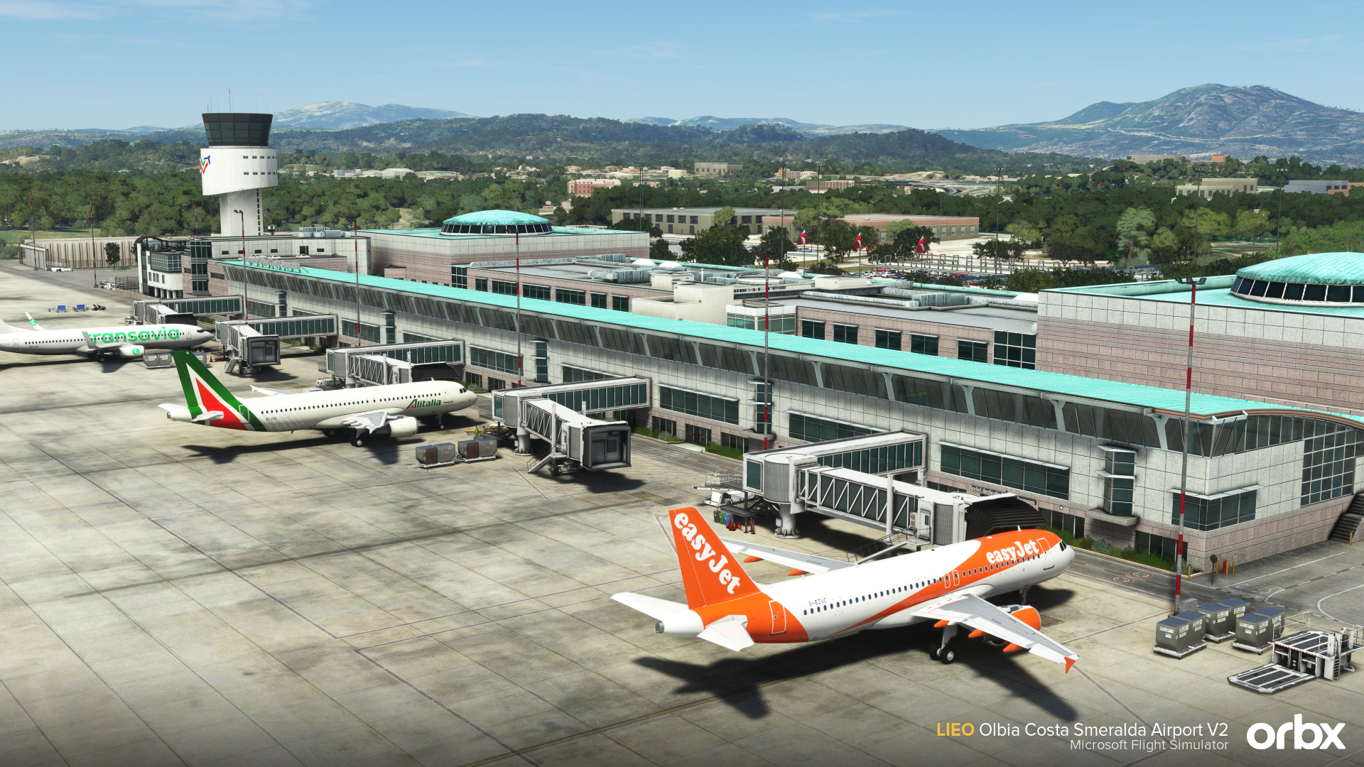LIEO Olbia Costa Smeralda Airport V2 - Microsoft Flight Simulator