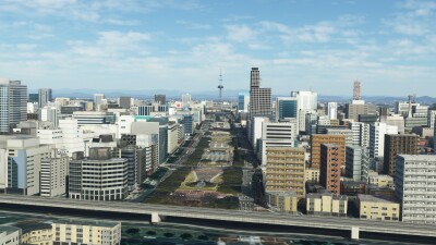 SamScene3D Japan City Nagoya - Microsoft Flight Simulator screenshot