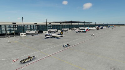 EDDB Berlin Brandenburg Airport - X-Plane 12 screenshot
