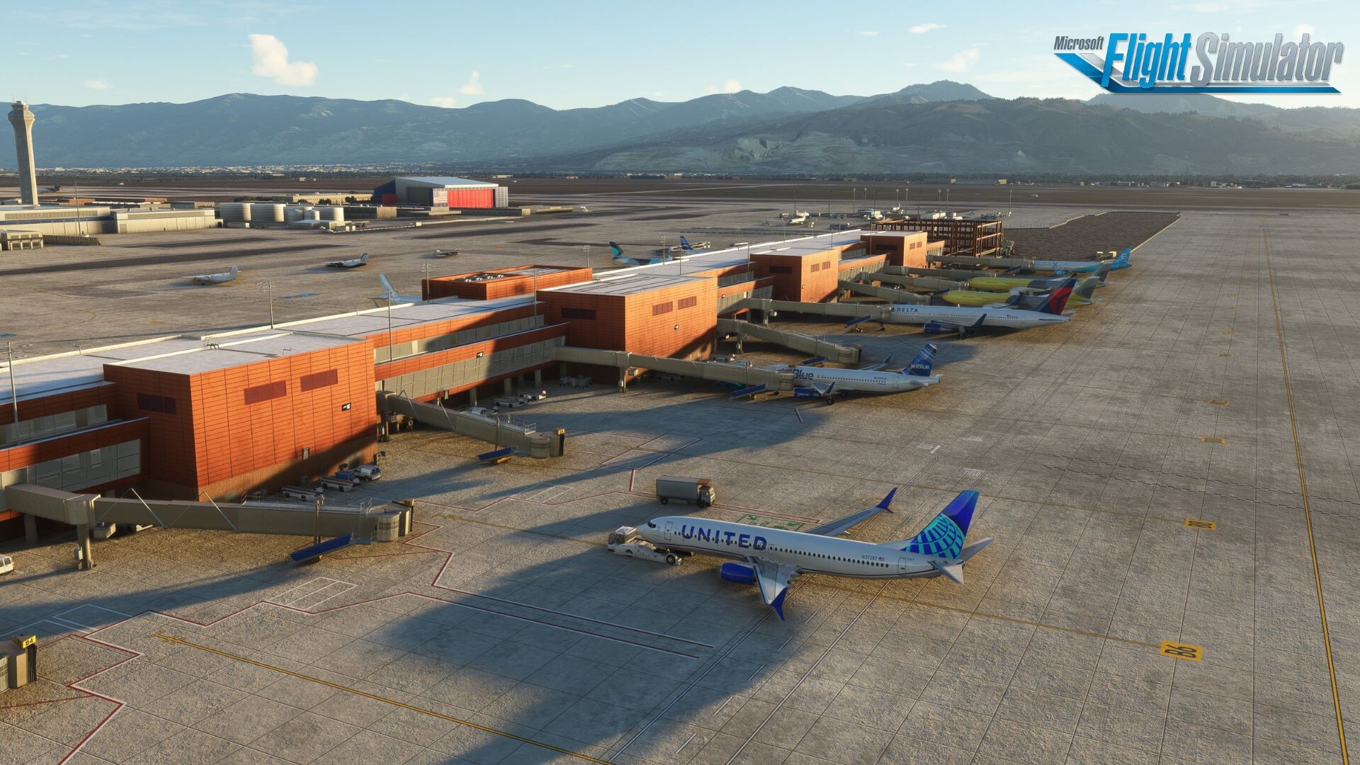 KSLC Salt Lake City International Airport - Microsoft Flight Simulator