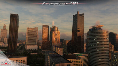 Landmarks Warsaw - Microsoft Flight Simulator screenshot