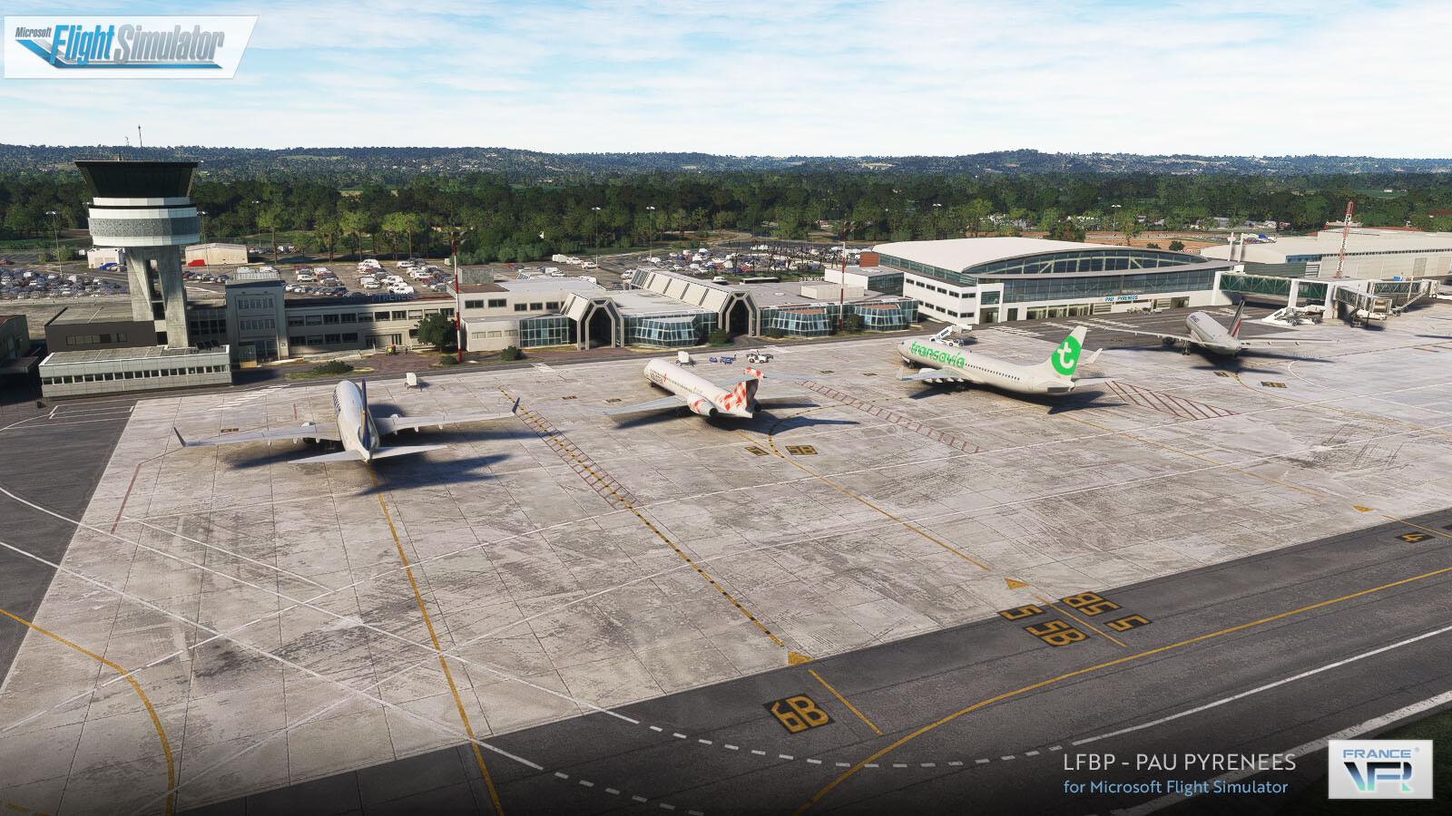 LFBP Pau Pyrenees Airport - Microsoft Flight Simulator - Orbx