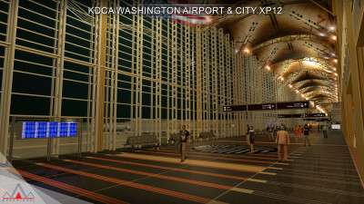 KDCA Washington Airport & City - X-Plane 12 screenshot