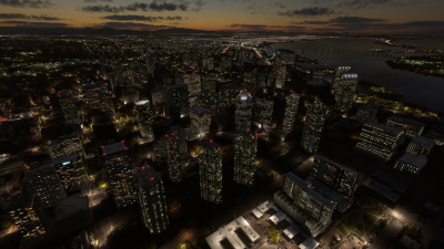 SamScene3D USA Modern Cities Vol. 3 - Microsoft Flight Simulator screenshot