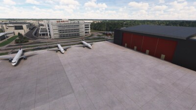KCVG Cincinnati Northern Kentucky International Airport - Microsoft Flight Simulator screenshot