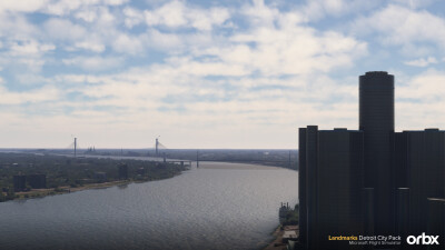 Landmarks Detroit City Pack - Microsoft Flight Simulator screenshot