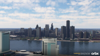 Landmarks Detroit City Pack - Microsoft Flight Simulator screenshot