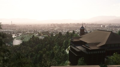SamScene3D Japan Kobe Kyoto City - Microsoft Flight Simulator screenshot