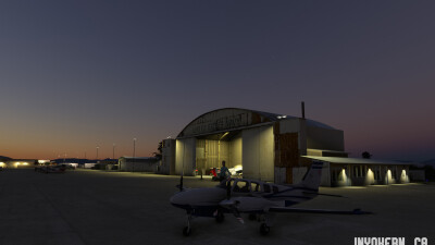 KIYK Inyokern Airport Maverick's Hangar - Microsoft Flight Simulator screenshot