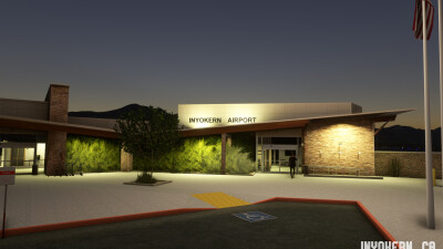 KIYK Inyokern Airport Maverick's Hangar - Microsoft Flight Simulator screenshot