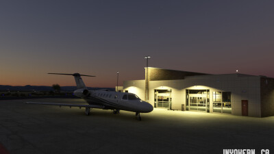 KIYK Inyokern Airport Maverick's Hangar - Microsoft Flight Simulator screenshot