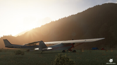 0U3 Mahoney Creek - Microsoft Flight Simulator screenshot